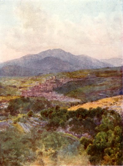 Subiaco dal Monastero di San Benedetto da Alberto Pisa